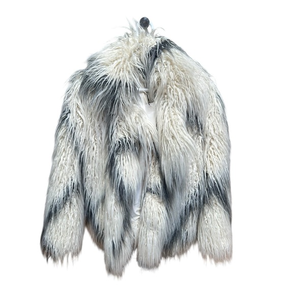 Zara Mongolian Faux Fur Shaggy Jacket, NWT, M - Picture 3 of 16
